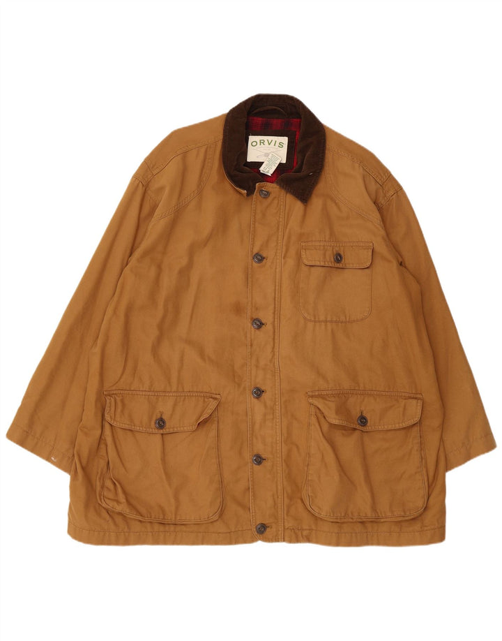 Orvis Chaqueta utilitaria para hombre UK 44 2XL Algodón marrón