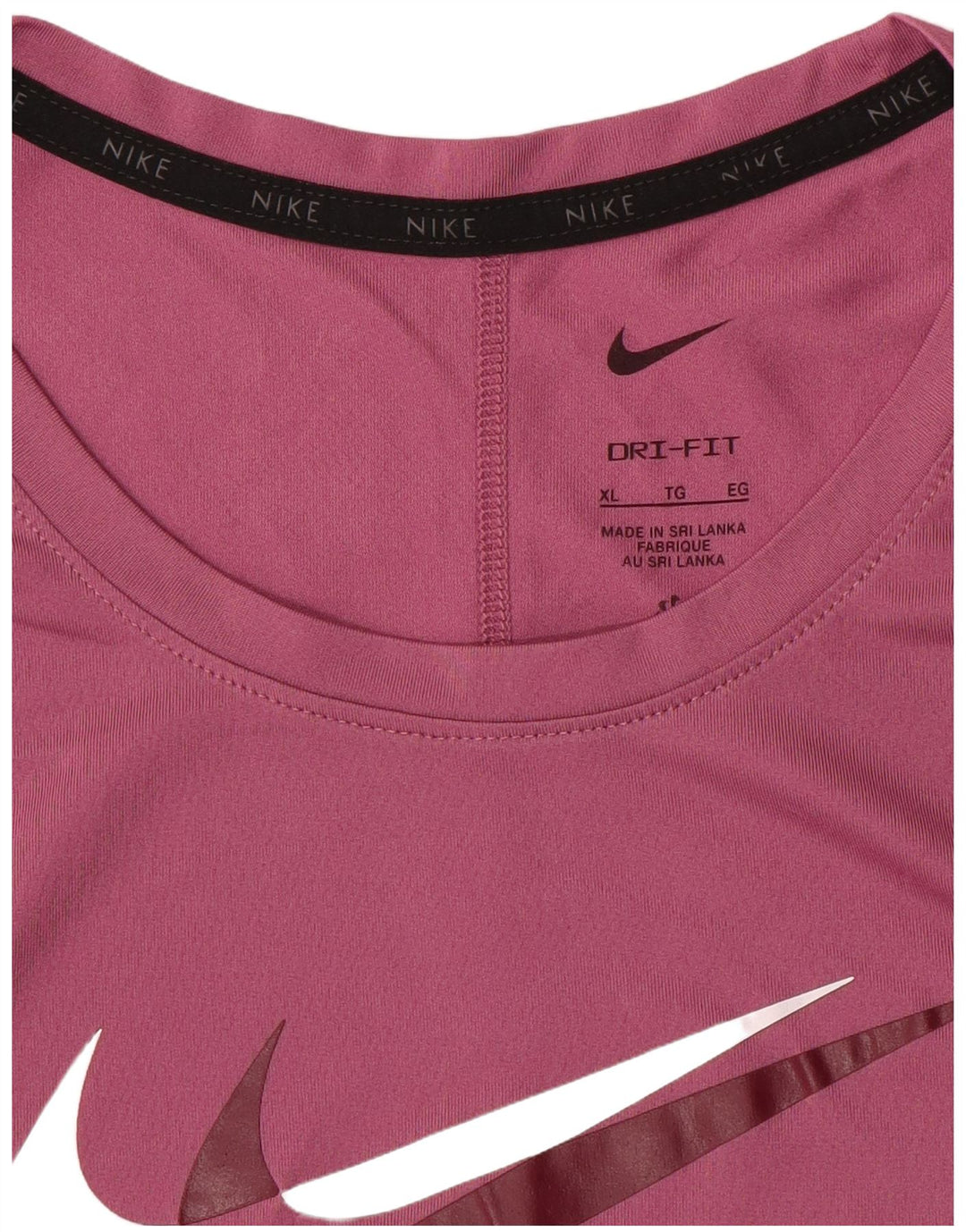 NIKE Camiseta Dri Fit Graphic para Mujer UK 40 XL Rosa