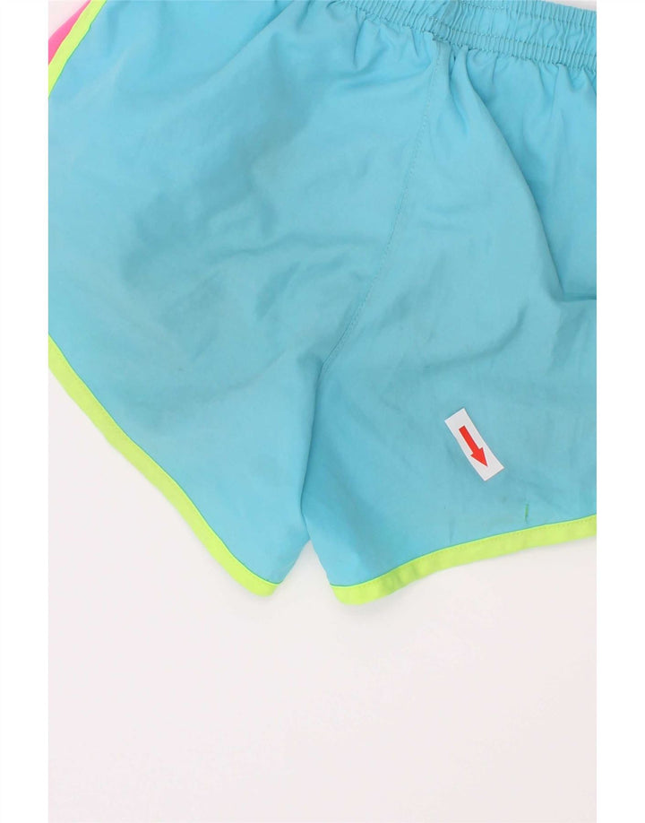 Nike Pantalones cortos deportivos para niña 5-6 años Azul medio Poliéster color block