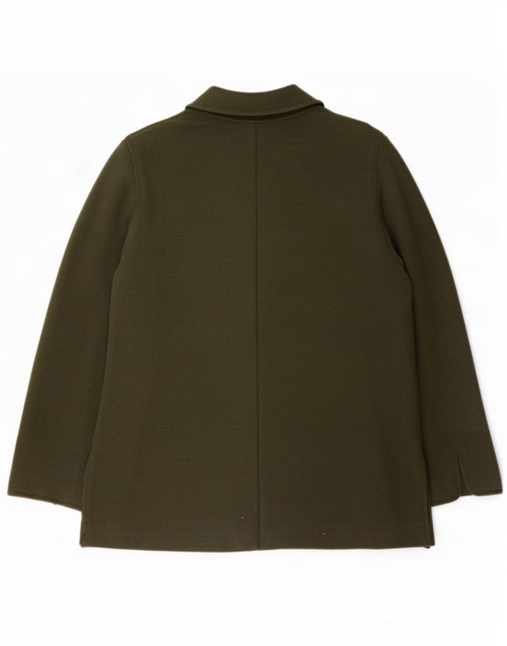 Luisa Spagnoli Chaqueta tipo blazer con 1 botón para mujer UK 40 XL Verde