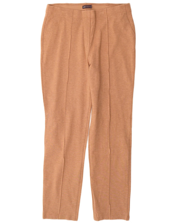 Marks & Spencer Pantalones Casuales Rectos para Mujer UK 46 Large W34 L32 Beige