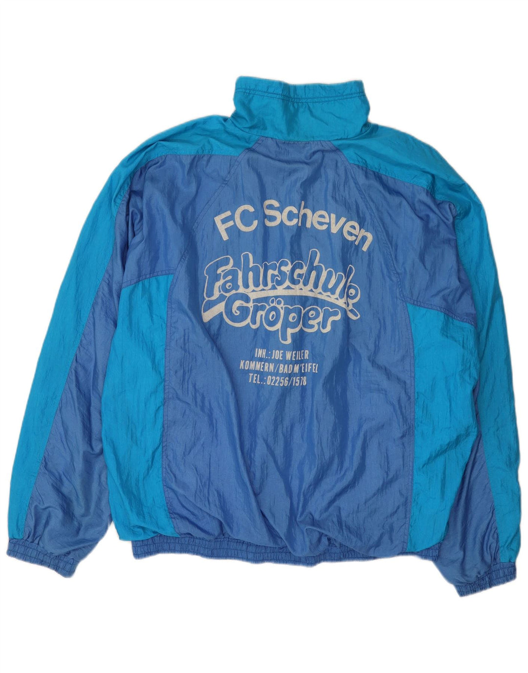 Rucanor Chaqueta superior de chándal con gráfico para hombre UK 44/46 XL Bloque de color azul