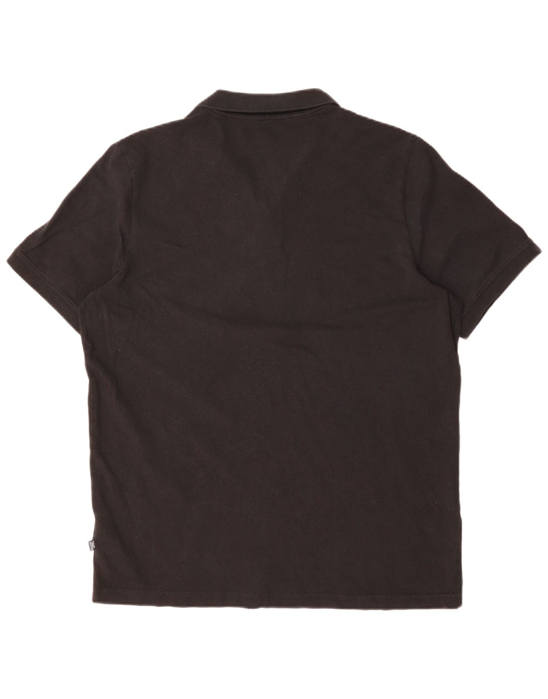 PUMA Polo para hombre grande de algodón negro