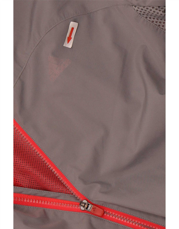 Adidas - Chaqueta de chándal para mujer (talla 40), color gris grande, poliéster