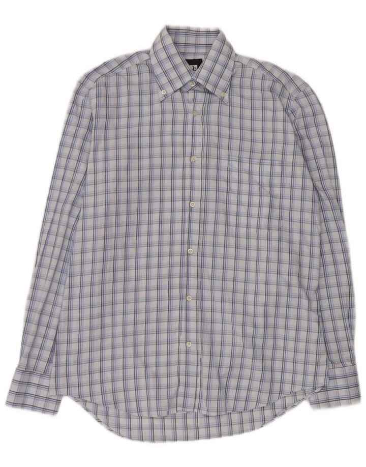 Camisa Roccobarocco para hombre talla 15 38 cuadros azules medianos