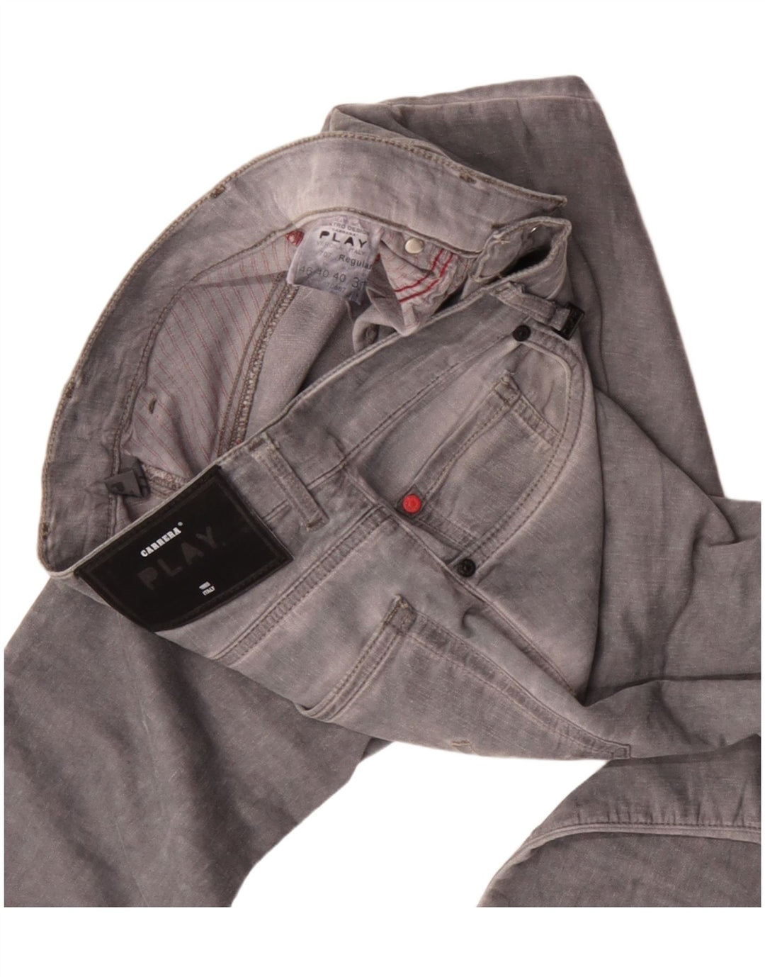 Vaqueros ajustados para hombre Carrera W31 L34 Algodón gris