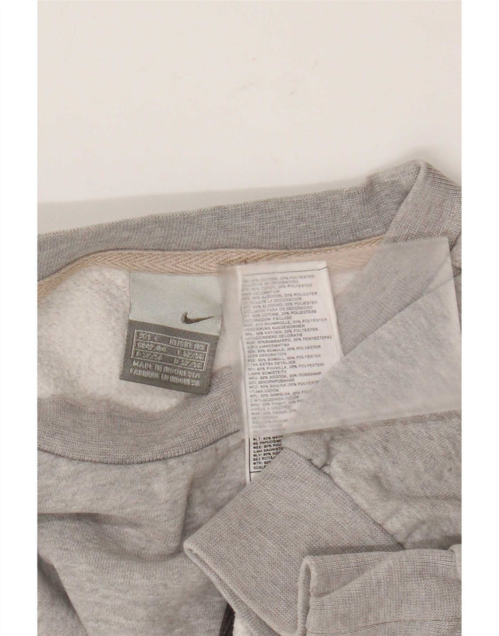 Nike - Sudadera tipo jersey para hombre, talla grande, color gris, algodón