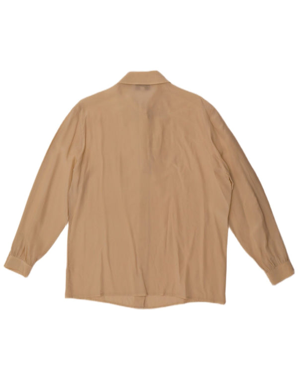 Blusa tipo camisa para mujer Les Copains UK 44 Large Beige