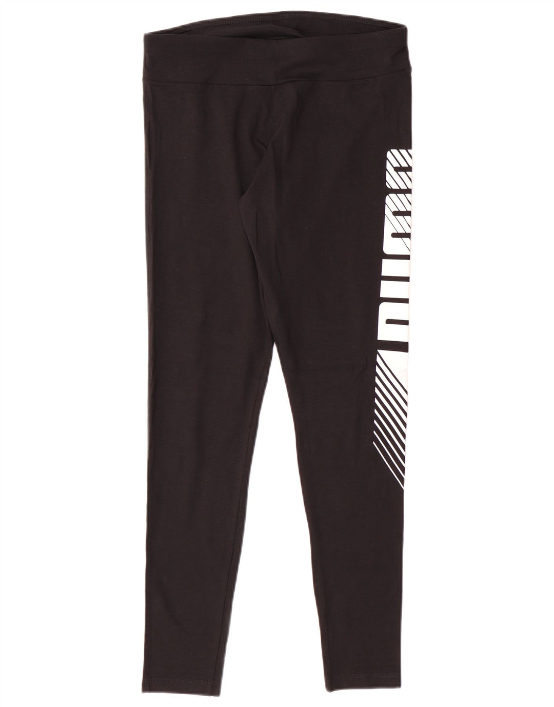 PUMA Leggings gráficos para mujer UK 12 Mediano Algodón negro