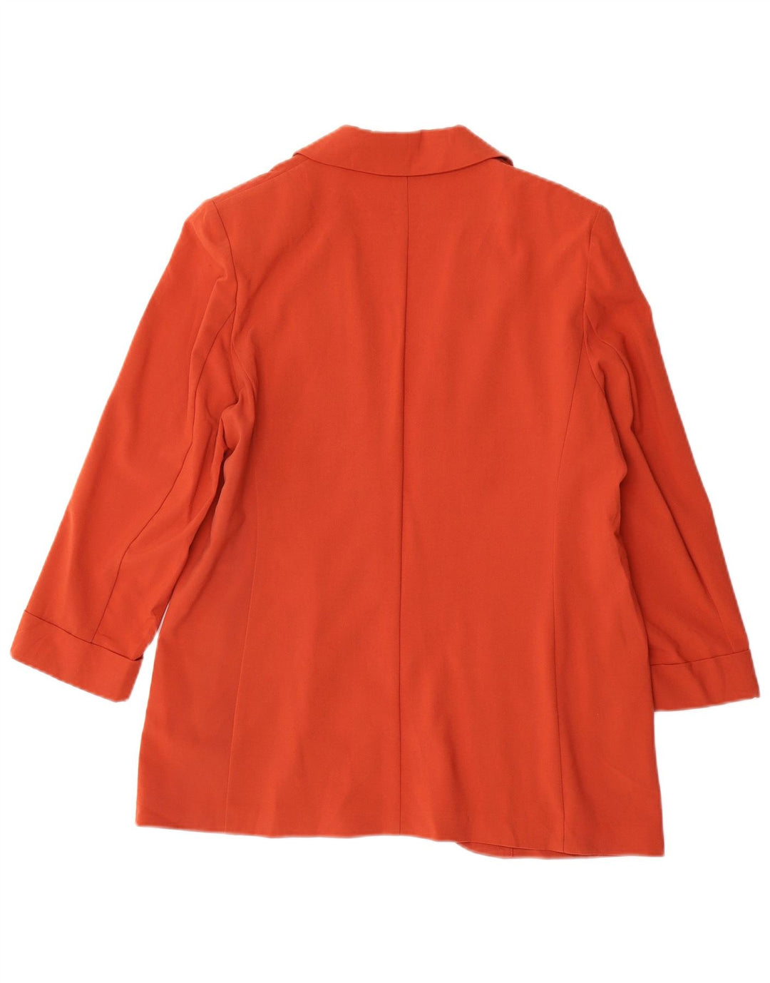 Marks & Spencer Chaqueta Blazer Abierta de Manga 3/4 para Mujer UK 42 Naranja Mediana