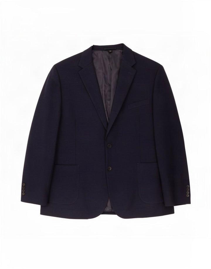 Marks & Spencer Chaqueta tipo blazer de 2 botones para hombre UK 50 5XL Poliamida azul marino
