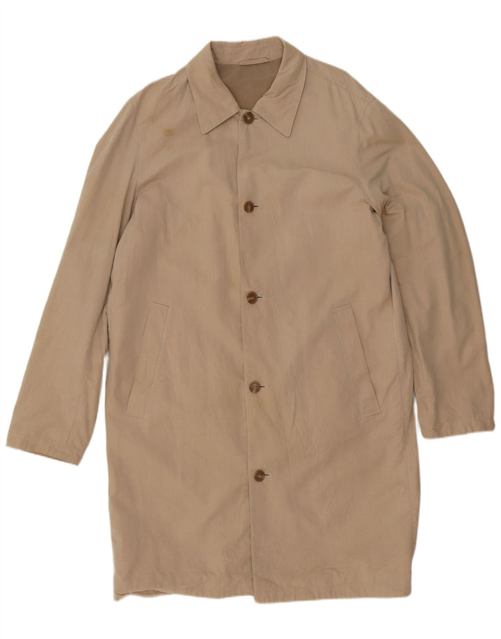 Hugo Boss Abrigo para hombre ES 42 XL Algodón beige