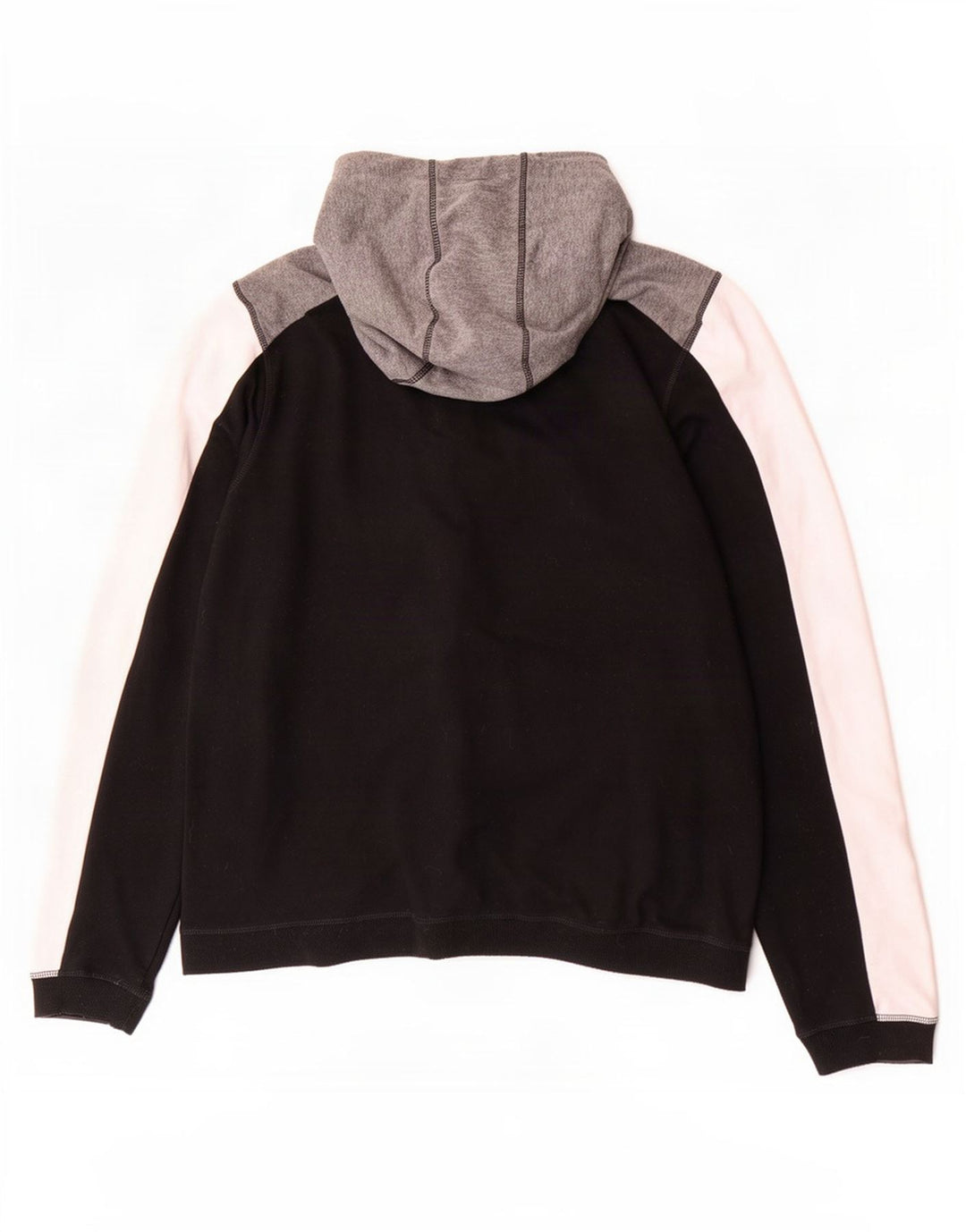 Lotto Sudadera con capucha y cremallera para hombre XL Poliéster color block negro