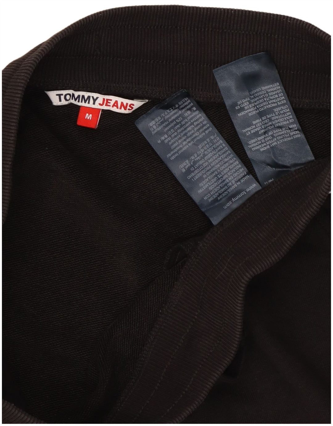 Minifalda Tommy Hilfiger para mujer mediana W28 poliéster negro