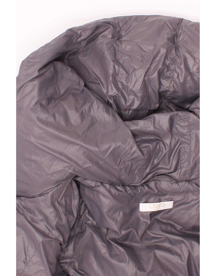 Liu Jo Chaqueta acolchada con capucha para niña 5-6 años Gris