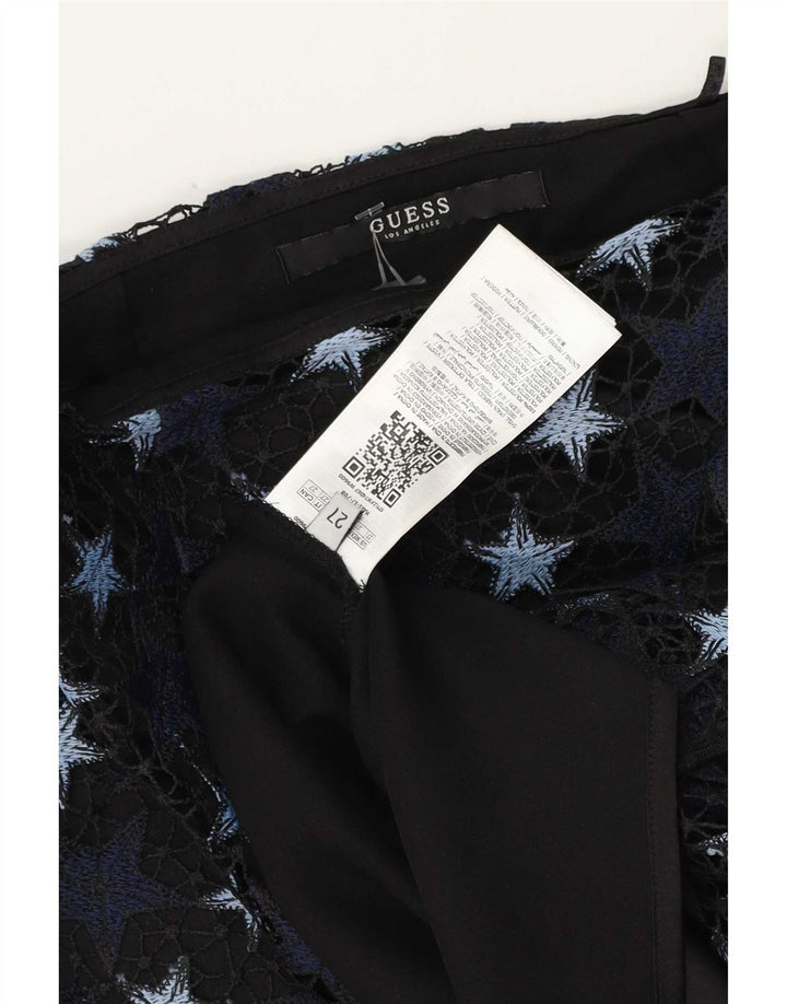 Guess Falda Lápiz Mujer W27 Small Poliéster Azul Marino