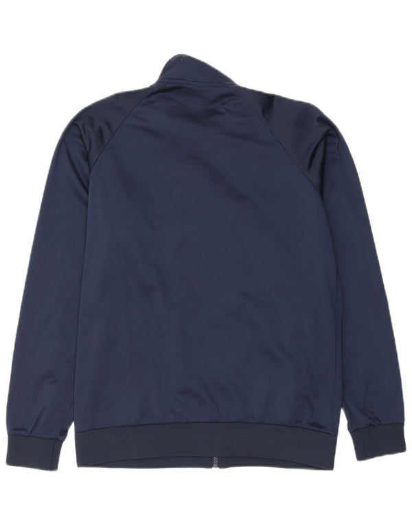 Asics Mens Chándal Top Chaqueta Pequeña Azul Marino Poliéster