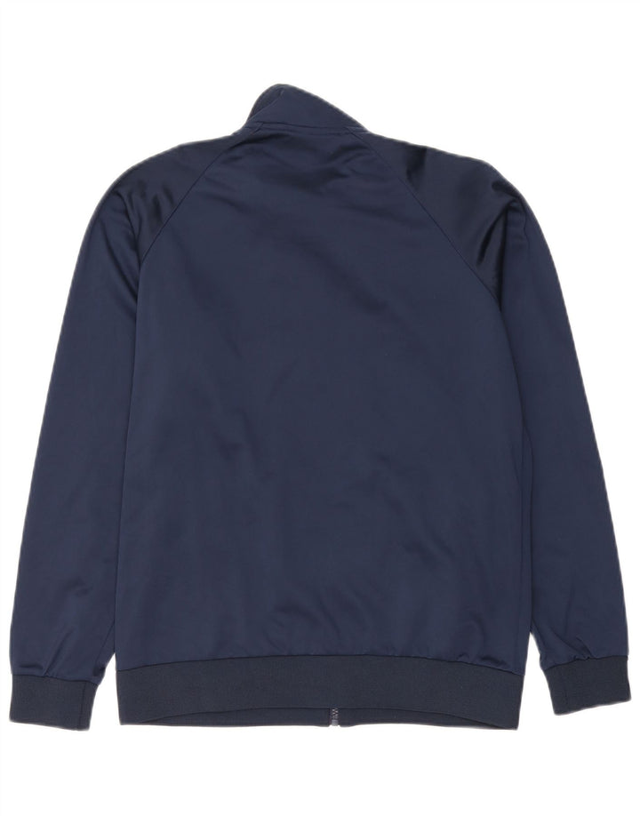 Asics Mens Chándal Top Chaqueta Pequeña Azul Marino Poliéster