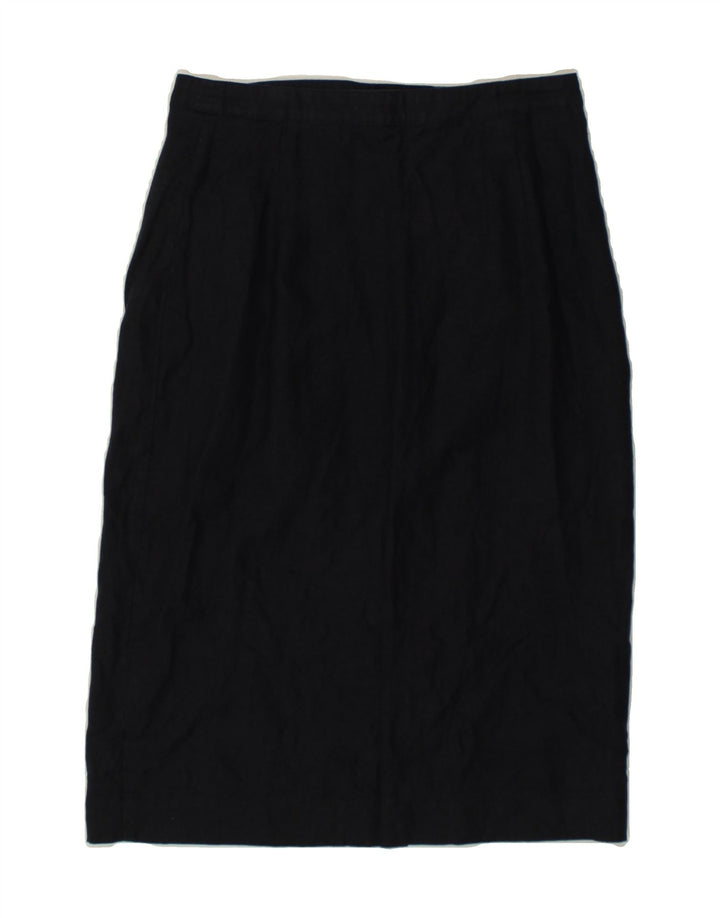 JAEGER Falda lápiz para mujer UK 10 Small W27 Azul marino