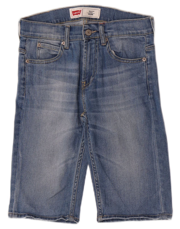 Levi's 511 Shorts vaqueros ajustados para niños 13-14 años W26 Algodón azul