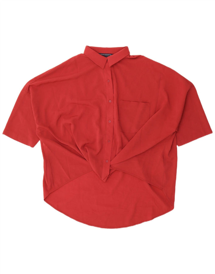 French Connection Blusa de manga corta para mujer UK 46 L Rojo
