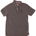 Polo de hombre Fat Face de algodón moteado en gris medio