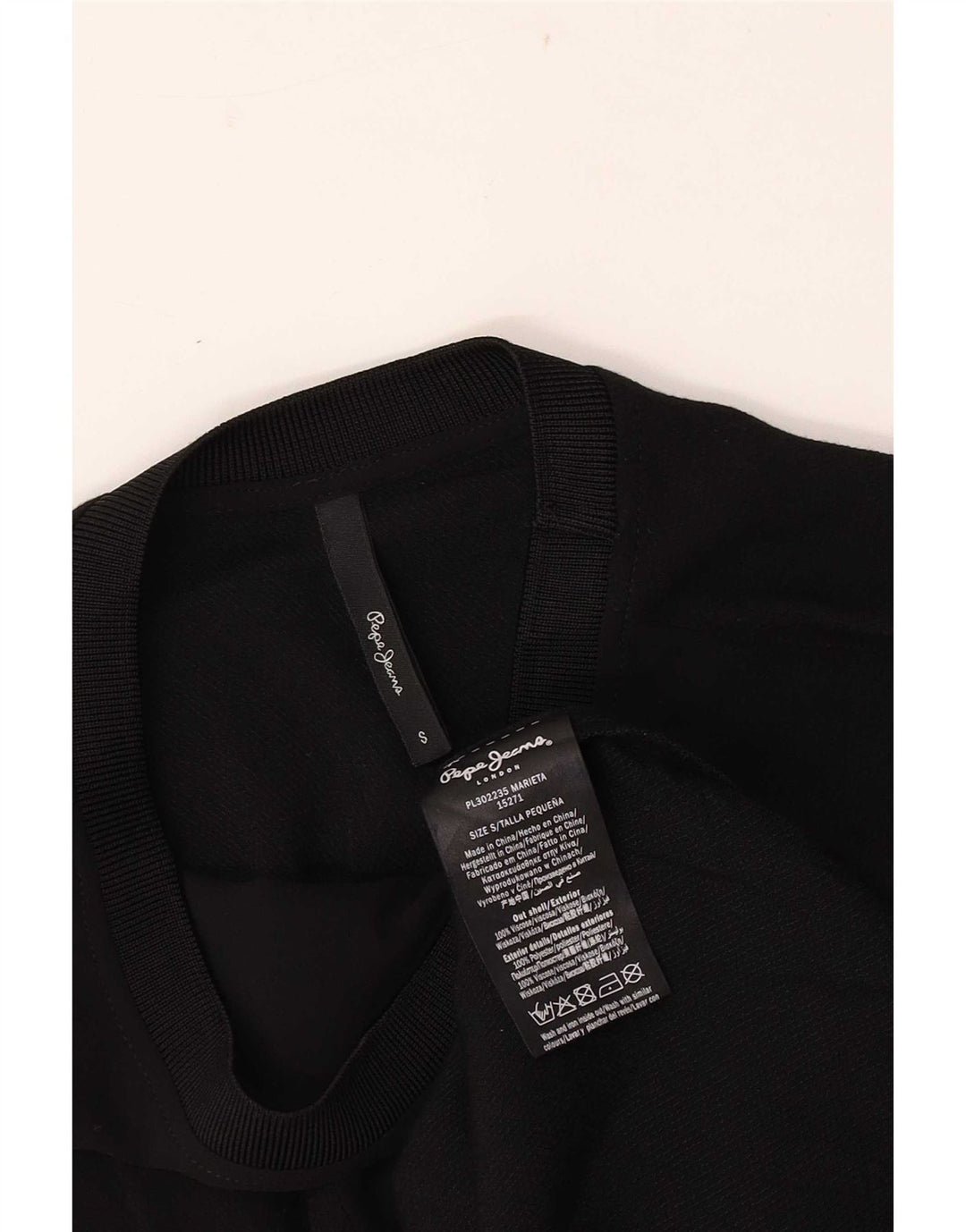 PEPE Jeans Camiseta sin mangas para mujer UK 10 Small Black Viscosa