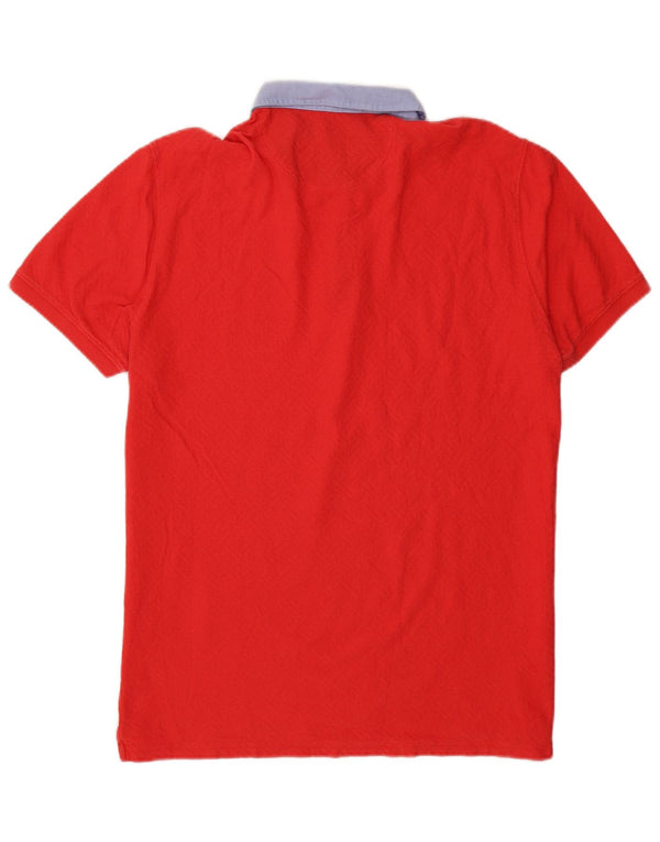 Massimo Dutti Polo Rugby Casual Fit Hombre XL Rojo