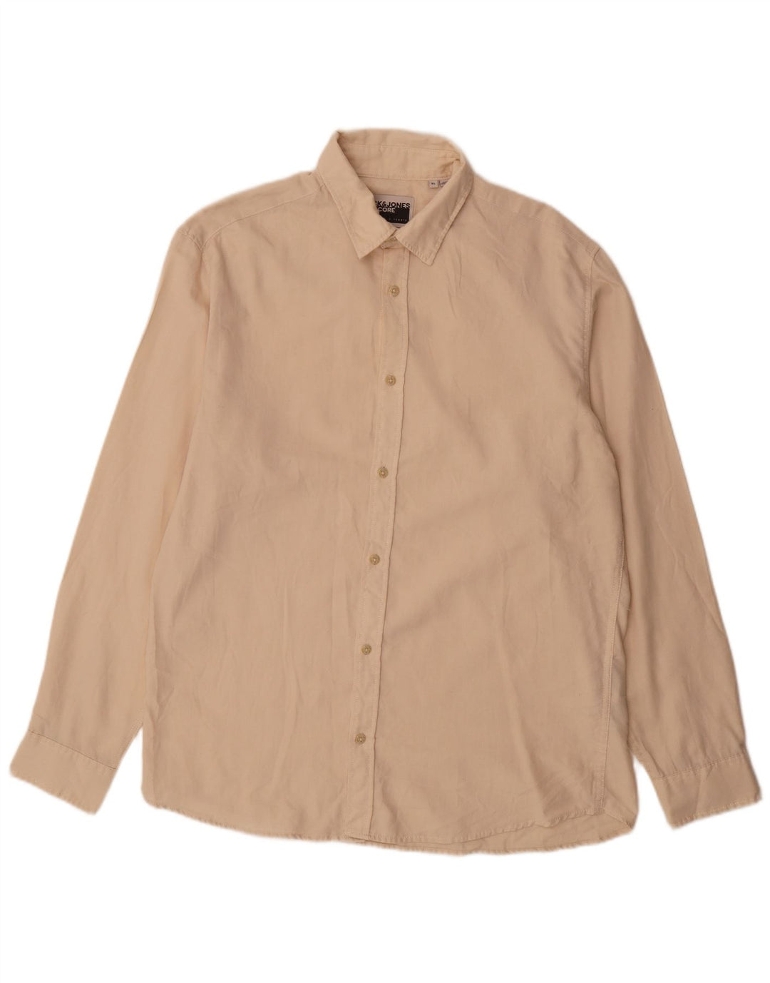 Camisa Jack & Jones Hombre XL Algodón Beige