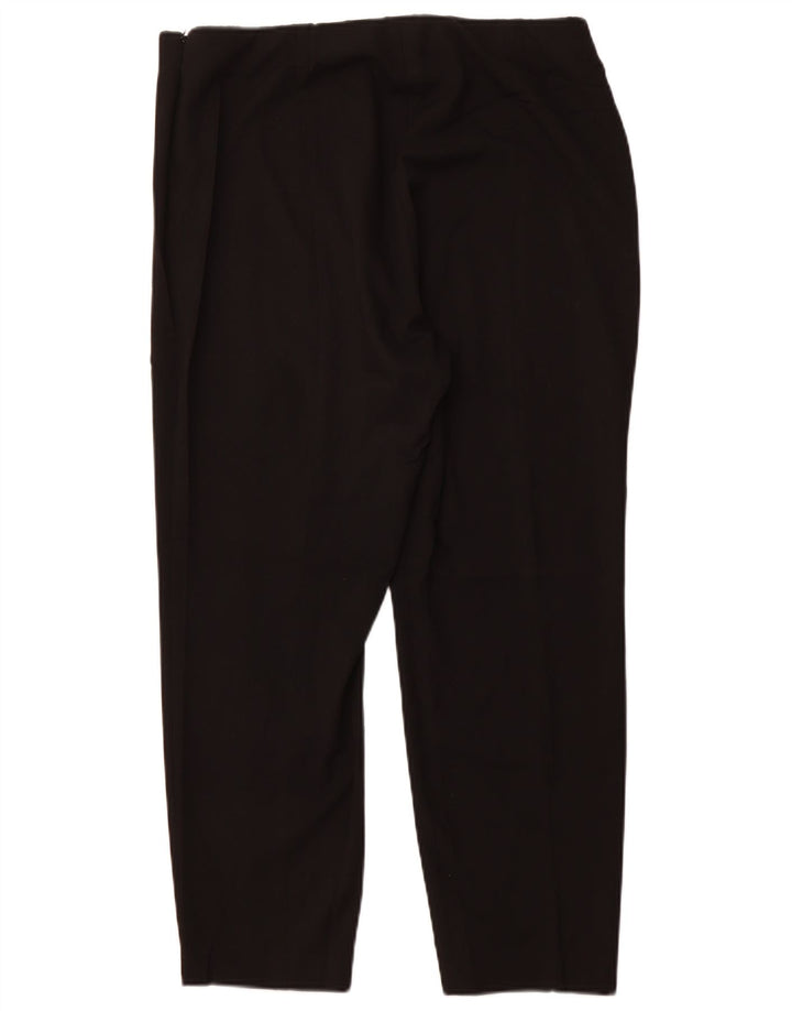 CALVIN KLEIN Pantalones casuales delgados para mujer US 14 XL W34 L27 Poliéster negro