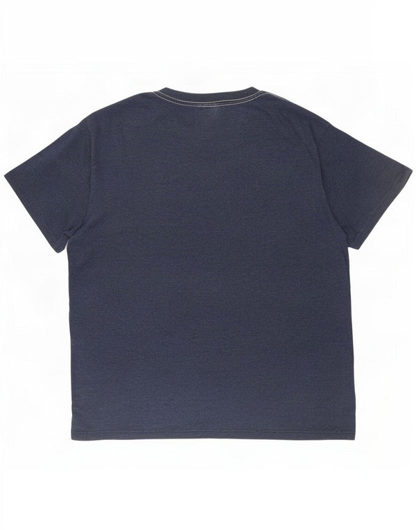 Weird Fish Camiseta gráfica para hombre Top 3XL Algodón azul marino