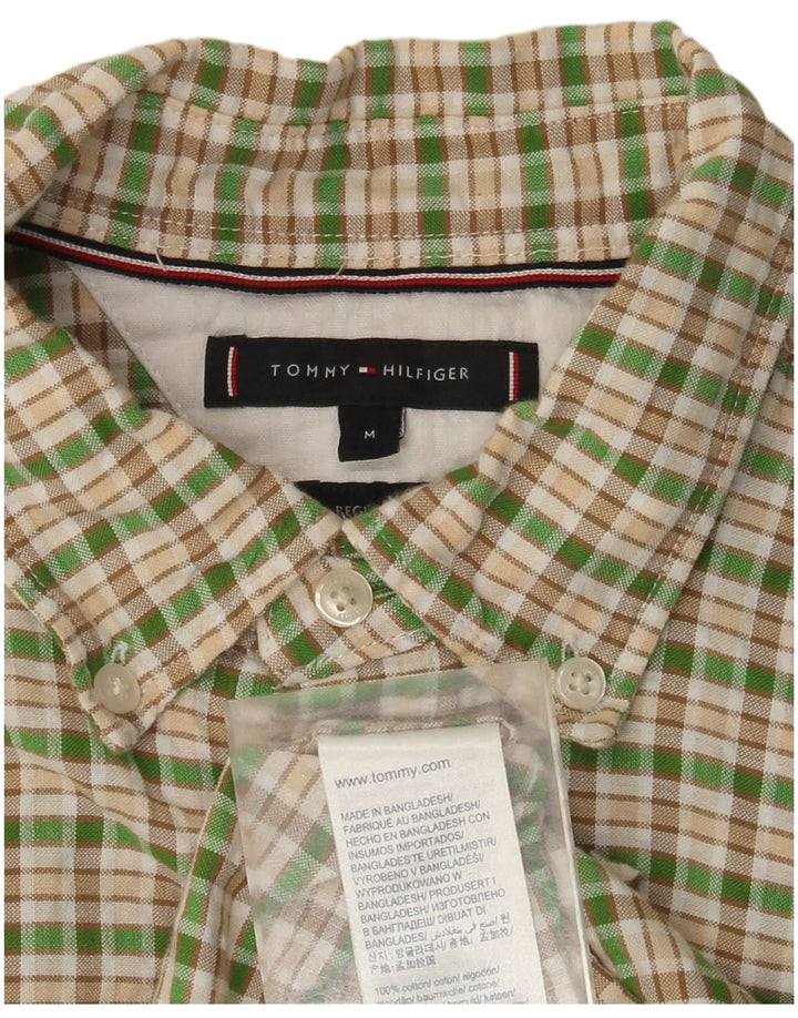 Tommy Hilfiger Camisa De Franela De Algodón A Cuadros Verde Medio |
