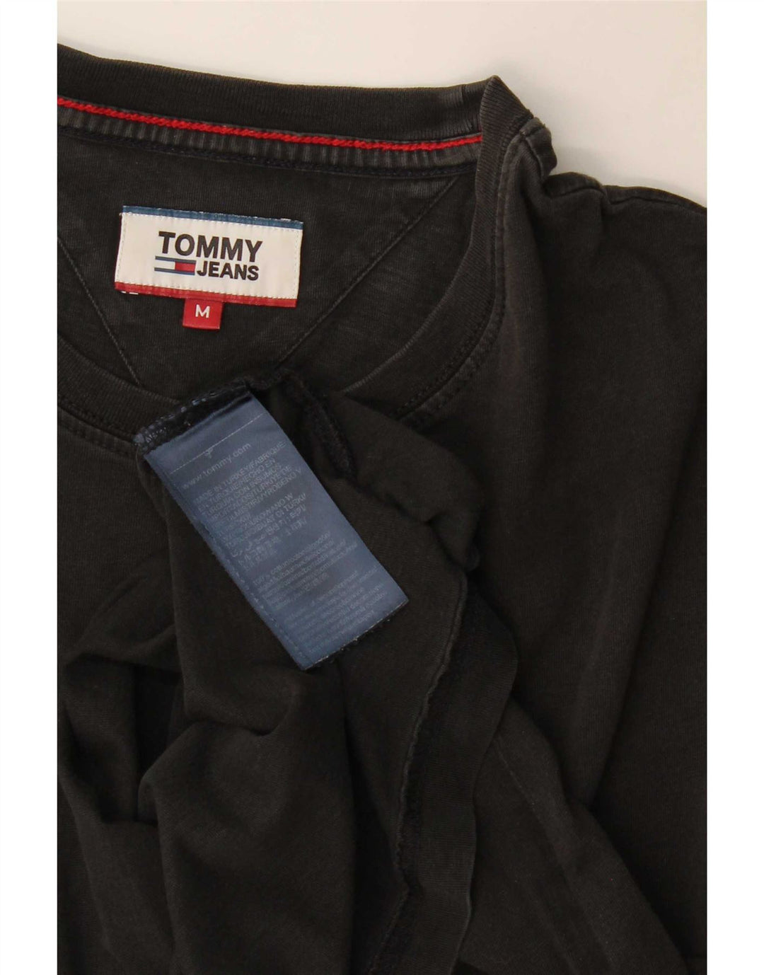 Camiseta Tommy Hilfiger Hombre Top Medium Negro Algodón