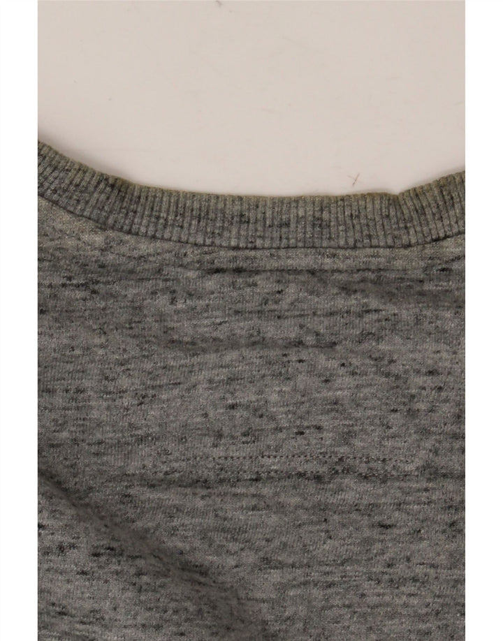 CALVIN KLEIN JEANS Sudadera estampada para hombre Jersey pequeño gris moteado