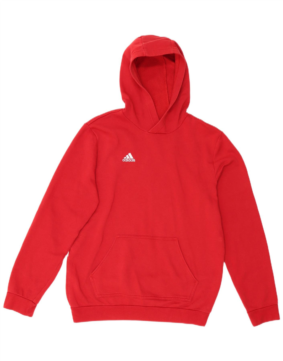 ADIDAS Sudadera con capucha para niño 15-16 años Rojo Algodón