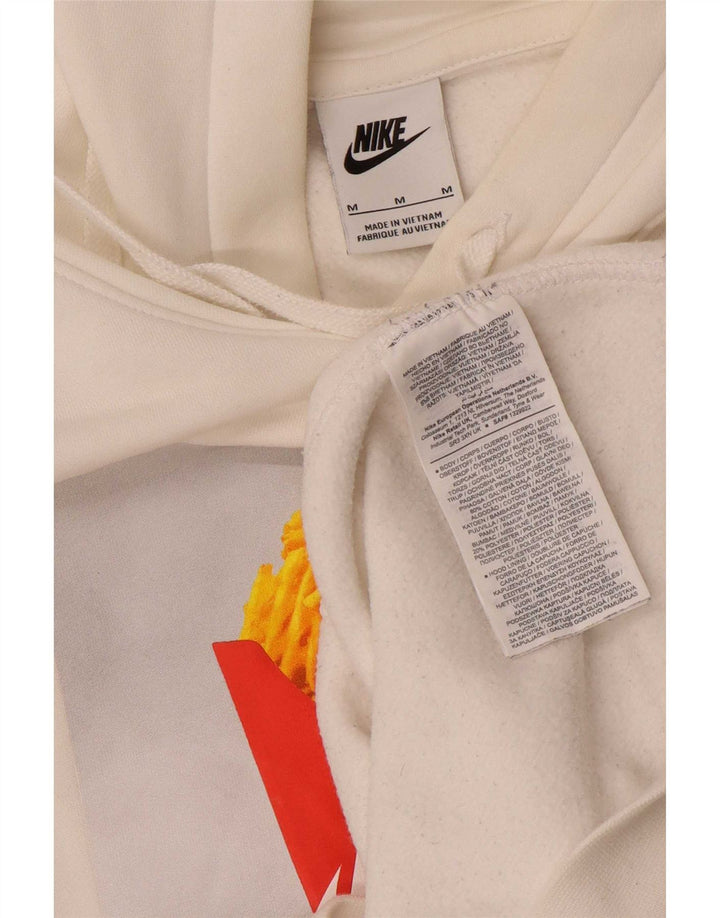 Nike Jersey con capucha y gráfico gráfico de algodón blanco mediano para hombre