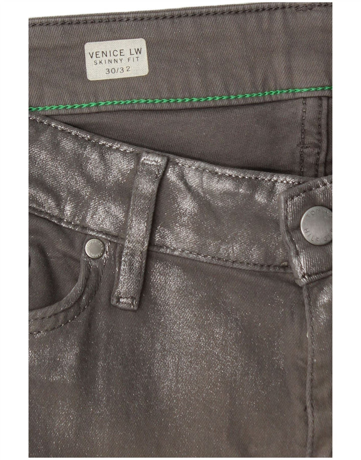 TOMMY HILFIGER Vaqueros ajustados Venice LW para mujer W30 L30 Algodón gris