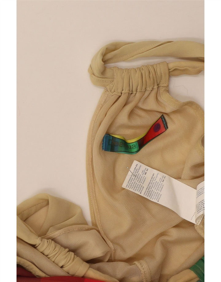 Desigual Vestido Halter Mujer EU 40 Medio Multicolor Geométrico
