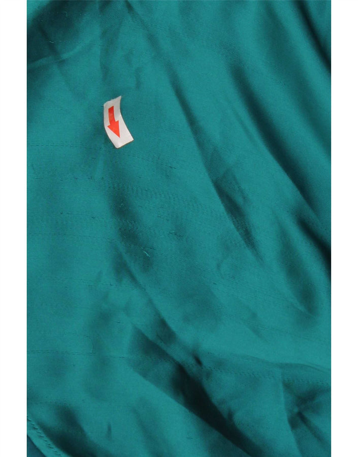 Zara Mujer Crop Blusa Top UK 6 XS Verde Poliéster