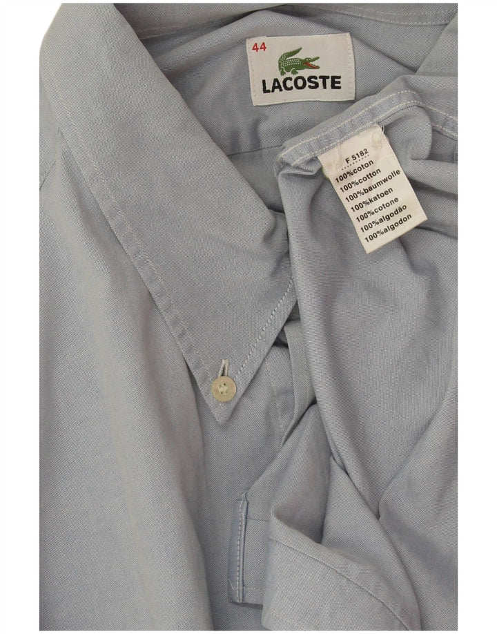 Camisa Lacoste Hombre Talla 44 XL Algodón Azul