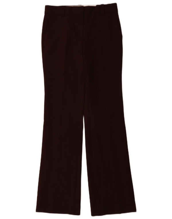 Pantalón de Traje Acampanado Mujer Massimo Dutti EU 36 XS W26 L34 Marrón Poliéster