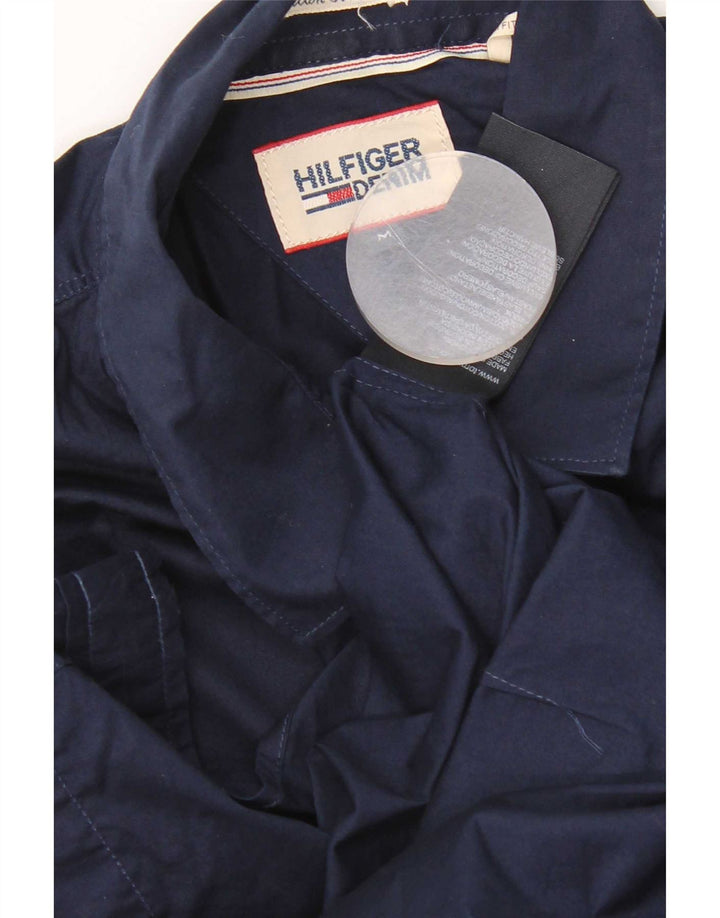 Camisa Tommy Hilfiger Hombre Manga Corta Algodón Azul Marino Mediano