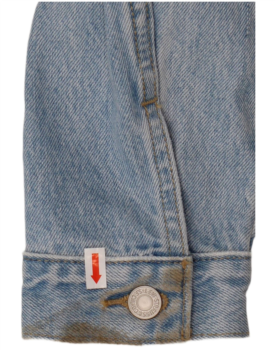 Levi's Chaqueta vaquera corta para mujer Reino Unido 46 Algodón floral azul grande