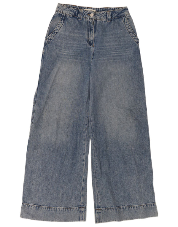 Vaqueros de pierna ancha y cintura alta para mujer Reiss W27 L32 Algodón azul