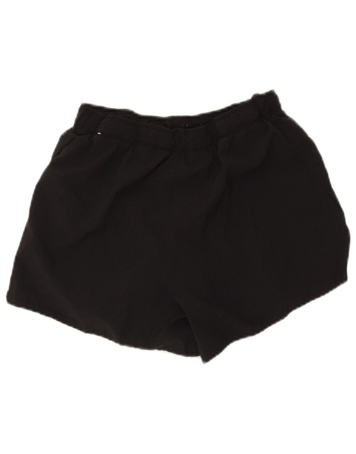 Nike Pantalones cortos deportivos Dri Fit para mujer UK 8 Small Poliéster negro