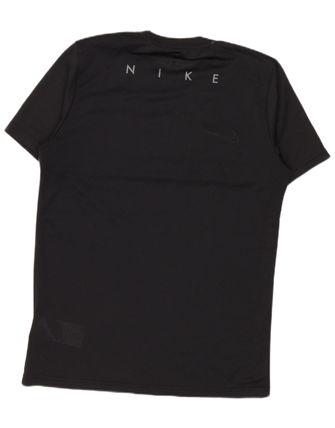 Camiseta Nike Dri Fit para hombre Top medio negro color block Poliéster