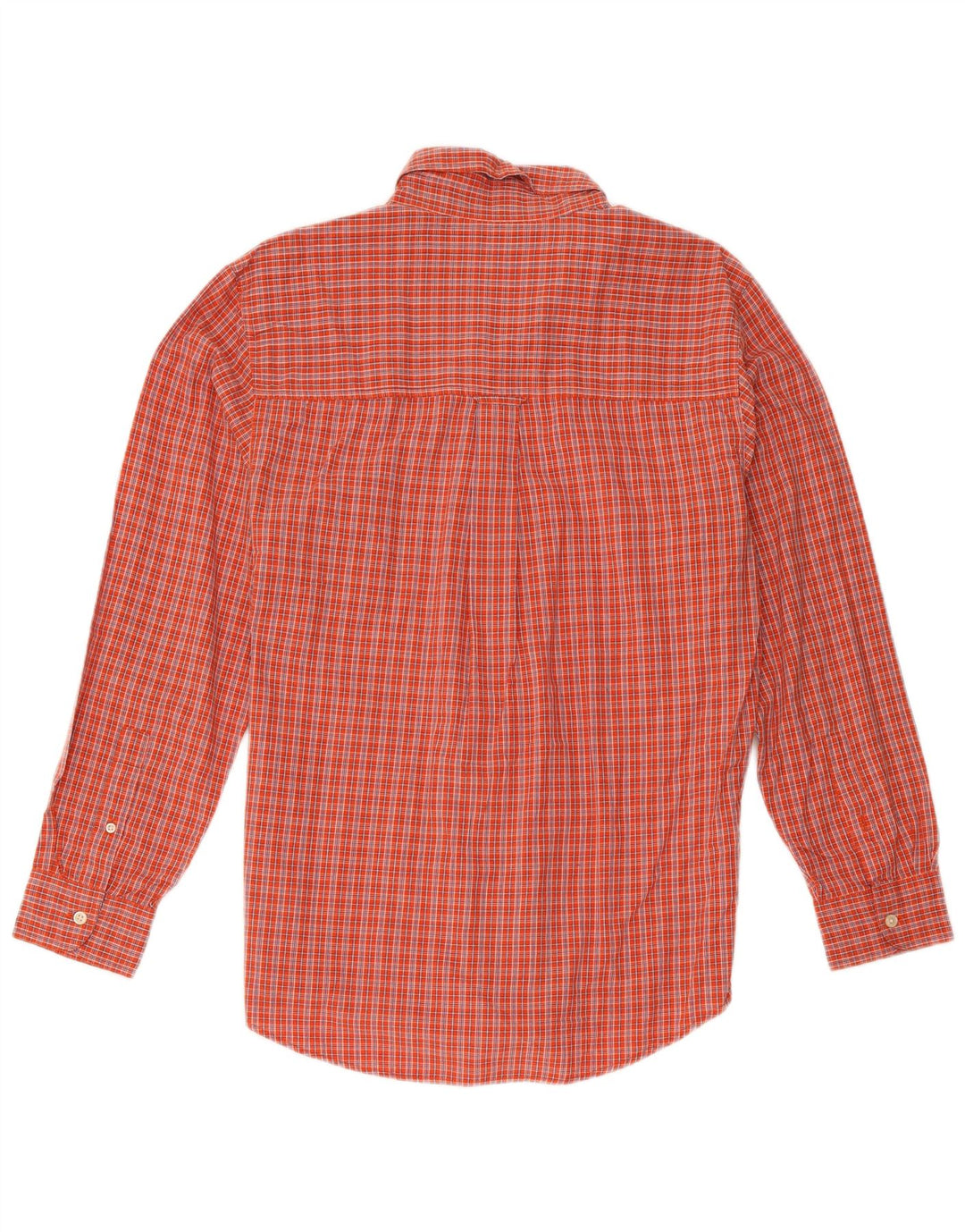 Camisa Chaps Hombre Algodón Cuadros Rojo Mediano