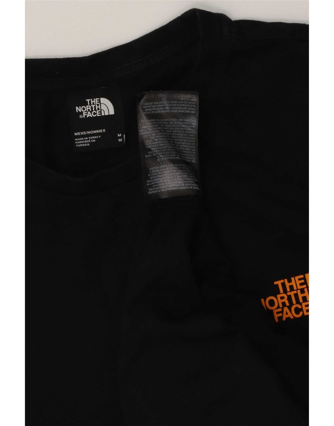 The North Face Camiseta gráfica para hombre Top Medium Black Cotton