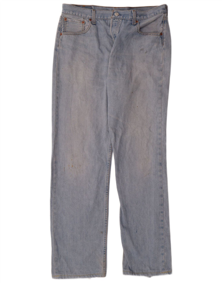 LEVI'S Jeans rectos 501 para hombre W36 L31 Algodón azul