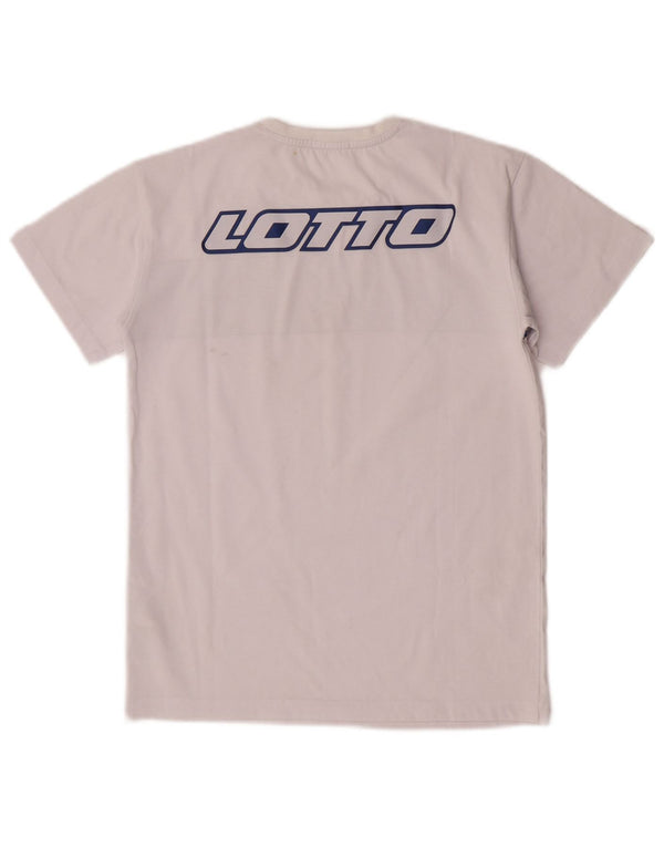 Lotto Camiseta gráfica para niños 9-10 años Blanco Colorblock Algodón